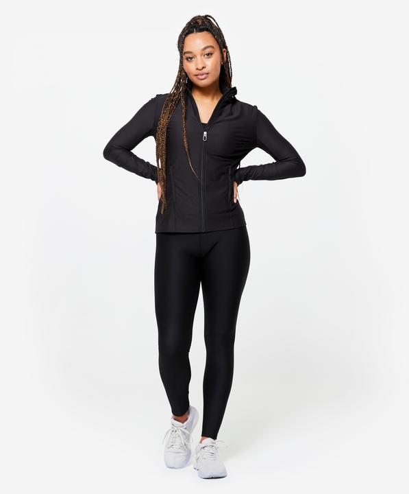 Produktbild Domyos Trainingsjacke mit Reissverschluss Damen - schwarz (XXL)