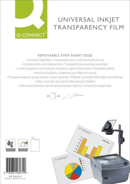 Produktbild Q-Connect Transparentfolien (50 x)