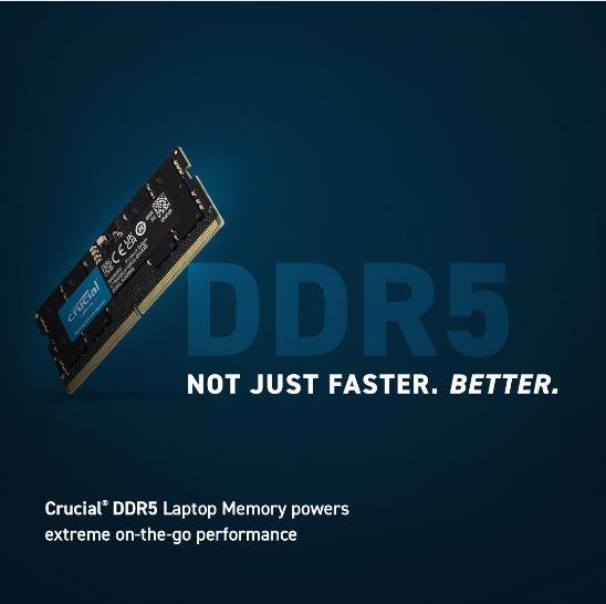 Actual product image Crucial Laptop Memory (2 x 16GB, 5600 MHz, DDR5 RAM, SO-DIMM)