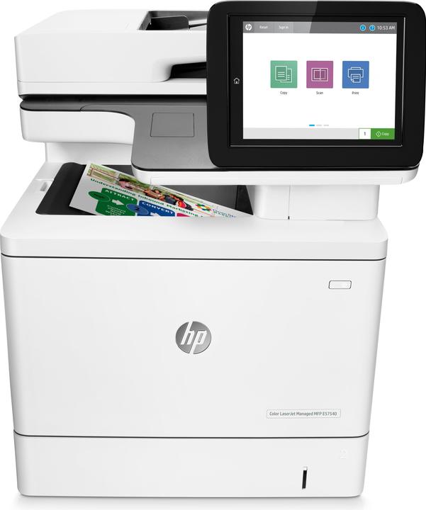 Produktbild HP Color LaserJet Managed MFP E57540dn Printer A4 Color Laser 38ppm Print Scan Copy Fax (Laser, Farbe)