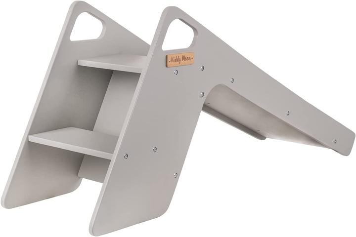 Image du produit KiddyMoon Toboggan en bois pour enfants Grand Gris