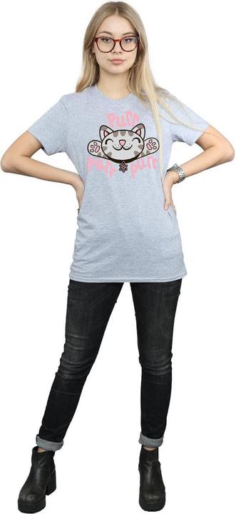 Actual product image Big Bang Theory Womens/Ladies Soft Kitty Purr Cotton Boyfriend T-Shirt (S)