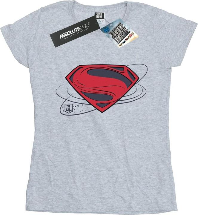 Image du produit - T-shirt JUSTICE LEAGUE MOVIE SUPERMAN LOGO - Femme (L)