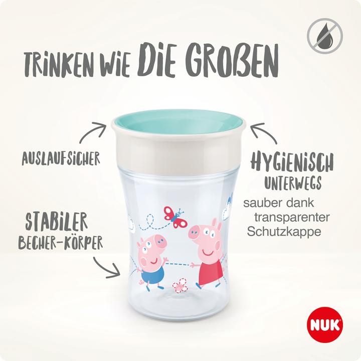 Actual product image NUK Magic Cup Peppa Pig 360°-Trinkrand