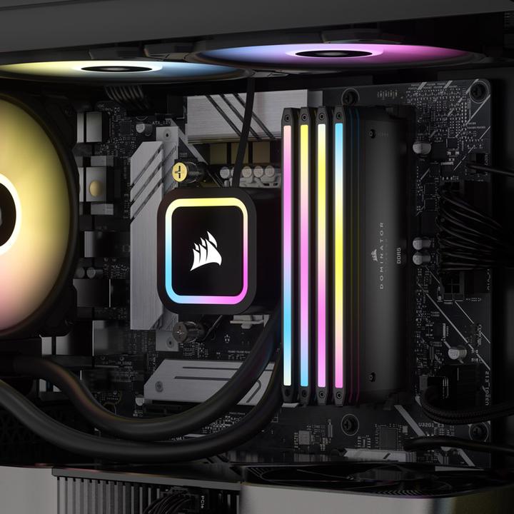 Actual product image Corsair DDR5, 6400MT/s 32GB 2x16GB DIMM, Unbuffered, 32-40-40-84, Std PMIC, XMP 3.0, DOMINATOR TITANIUM Blac (2 x 16GB, 6400 MHz, DDR5 RAM, DIMM)