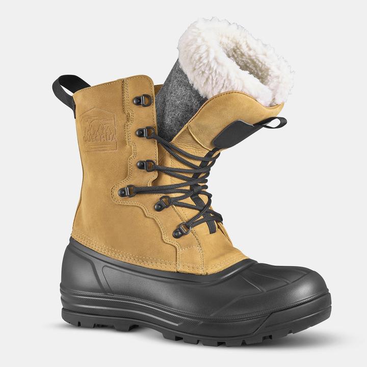 Immagine prodotto Quechua Stivali da neve da uomo in pelle con lacci caldi e impermeabili - SH900 (42)