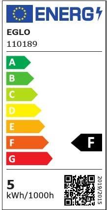 Energy Label EGLO Illuminant (E27, 4.50 W, 470 lm, 1 x, F)