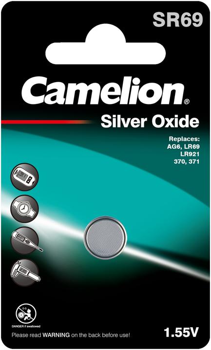 Actual product image Camelion Battery SR69 Silver Oxide ( 1 piece) (1 pcs., SR69, 30 mAh)