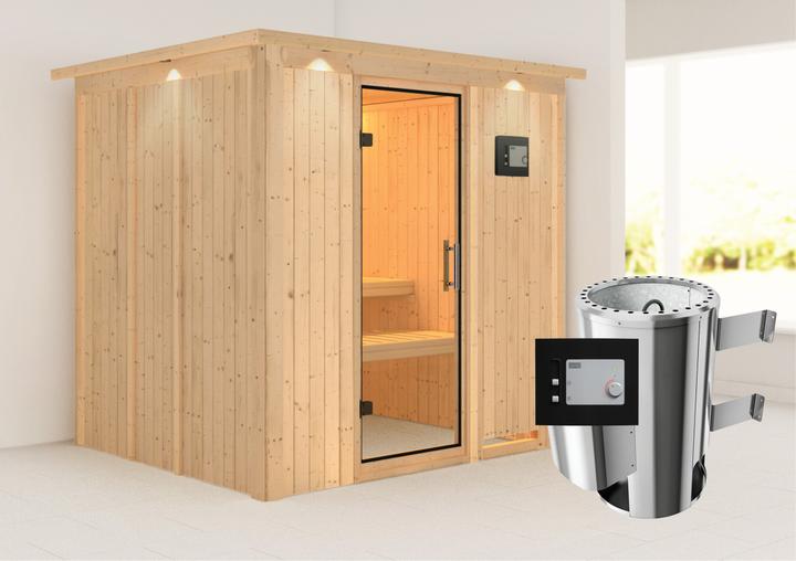 Image du produit Karibu Daria avec couronne de toit (Contrôle externe Plug & Play 3,6 KW)