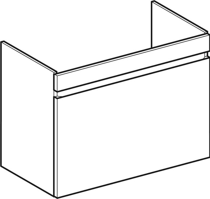 Produktbild Geberit Renova Plan Unterschrank für Waschtisch, mit 1 Schublade, 83,2x60,6x44,6cm, 501910 (83 x 44.5 x 60.5 cm)