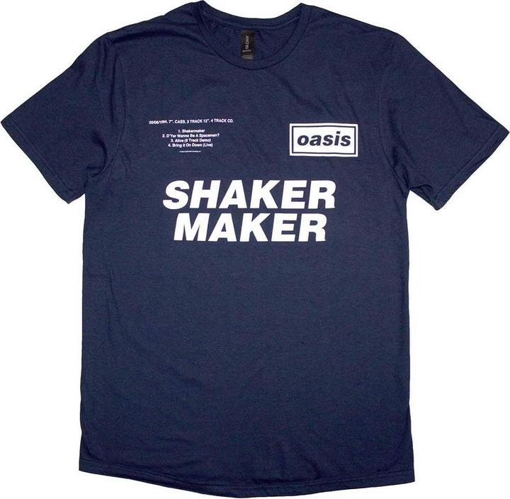 Oasis Shakermaker Tracklisting TShirt