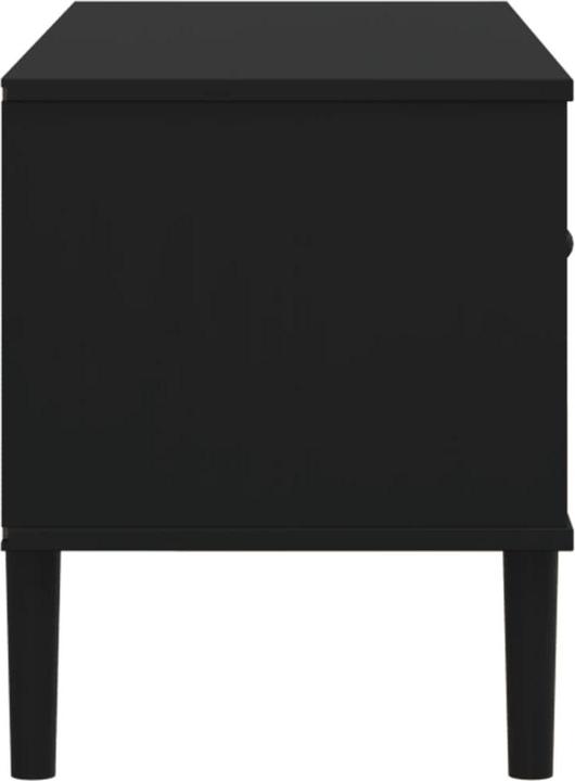 Produktbild VidaXL TV-Schrank SENJA Rattan-Optik Schwarz 106x40x49 cm