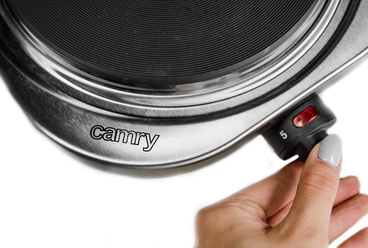 Produktbild Camry CR 6511 Black, Stainless steel Countertop Ceramic 2 zone(s)