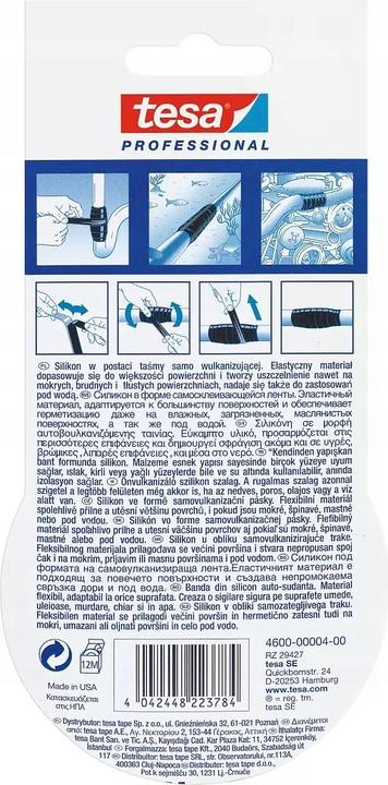 Image du produit tesa Bande samovulcanisante Xtreme 3M : 25mm noir (25 mm)