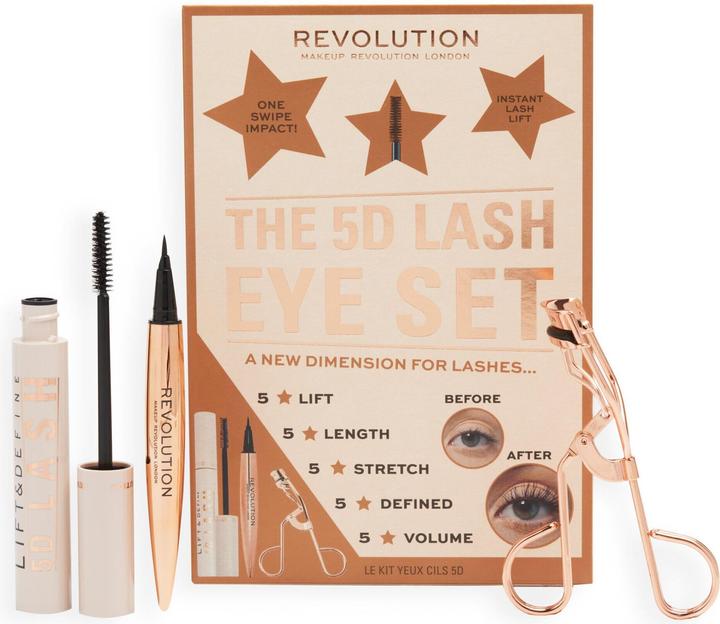 Immagine prodotto Makeup Revolution Set occhi con ciglia 5D (Nero eccellente)