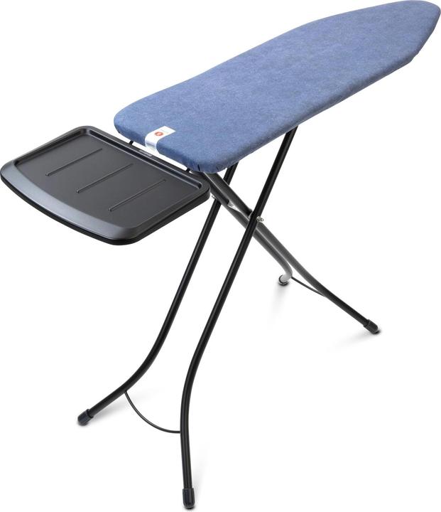 Brabantia Ironing board Denim Blue with steam station shelf (124 x 38 cm)