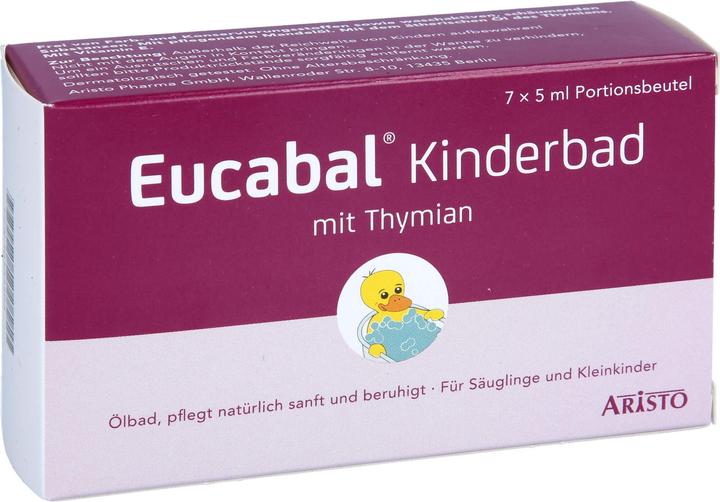 Image du produit Aristo Eucabal Bain pour enfants au thym, 7X5 ml BAD (35 ml, Perle de bain)