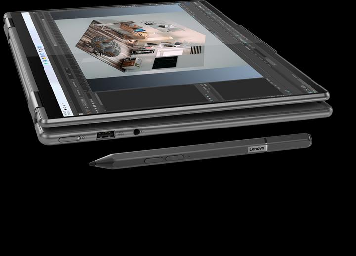 Produktbild Lenovo Yoga 7 82QF0046GE - 14-inch 2.8K OLED Touch, Ryzen 5 6600U, 16GB RAM, 512GB SSD, Digit (14", AMD Ryzen 5 6600U, 16 GB, 512 GB, DE)
