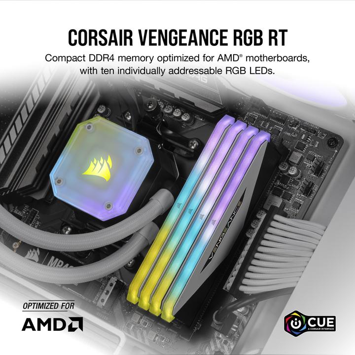 Actual product image Corsair Vengeance RGB RT (2 x 16GB, 3200 MHz, DDR4-RAM, DIMM)