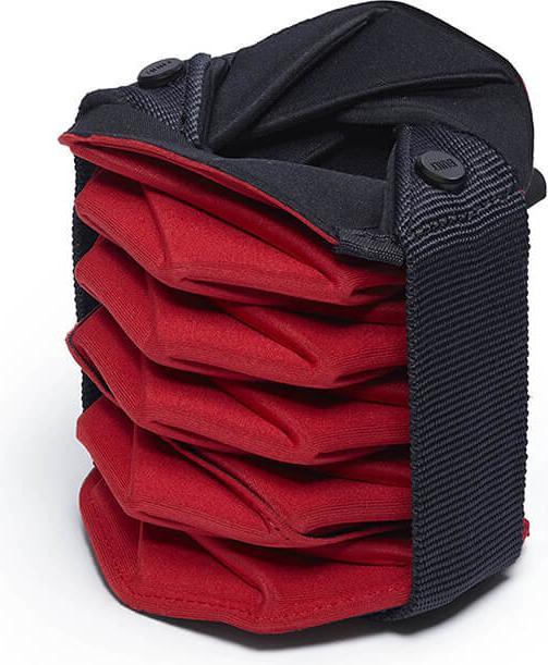 Actual product image Built in Origami Wine Tote - a foldable wine bag (red) universal (Gift bag, 1 x)