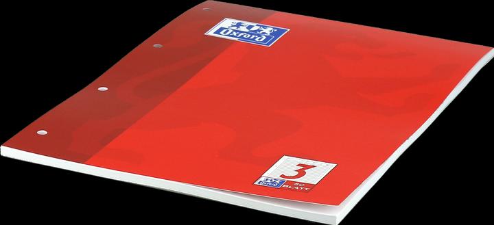 Image du produit Oxford Bloc de feuilles de travail, A4, linéature 3 (A4, Couverture rigide)
