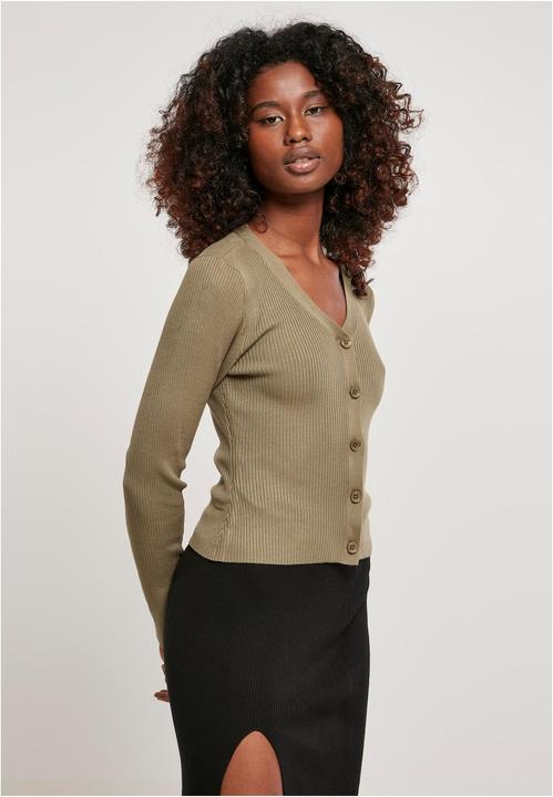 Actual product image Urban Classics Ladies Short Rib Knit Cardigan - 16980 (XL)