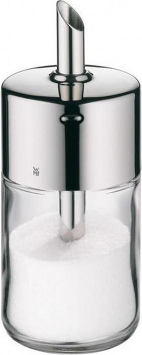 Productafbeelding WMF Suikerstrooier Kruidenschudder 240g voor Suiker Cacao Barista Glas Roestvrij Staal (0.25 l)