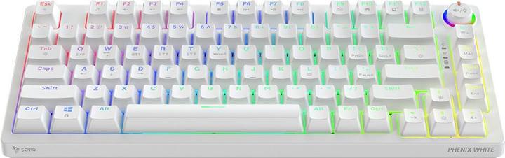 Actual product image Savio Phenix White Gat Yellow (Eng. Int., Cable, Wireless)