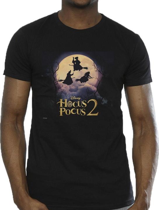 Actual product image Disney Mens Hocus Pocus Witches Flying T-Shirt (XXL)