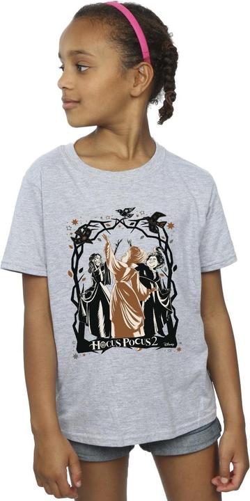 Actual product image Disney Girls Hocus Pocus Birds Cotton T-Shirt (152, 158)
