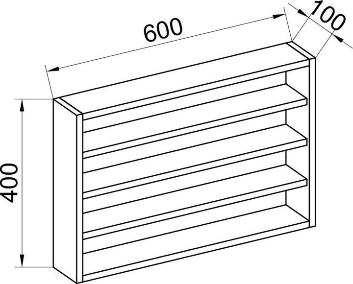 Image du produit VCM Esaldi (60 x 40 x 10 cm)