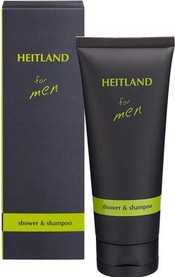 Produktbild Heitland for men Shower&Shampoo (200 ml, Flüssiges Shampoo)