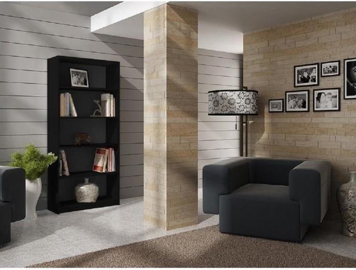 Image du produit Topeshop R60 CZERŃ Étagère à livres pour bureaux (60 x 30 x 182 cm)