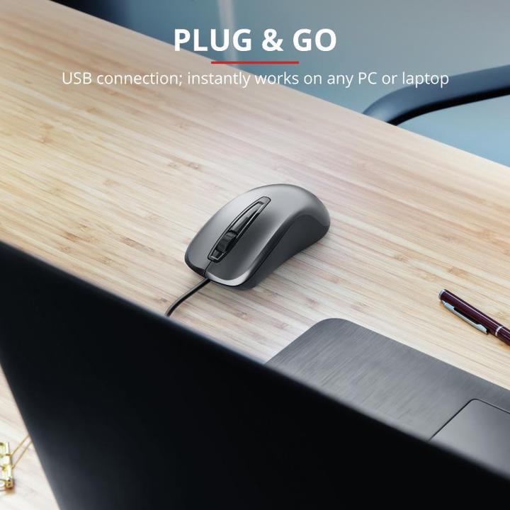 Actual product image Trust Carve Mouse USB Type-A Optical 1200 DPI Ambidextrous (Cable)