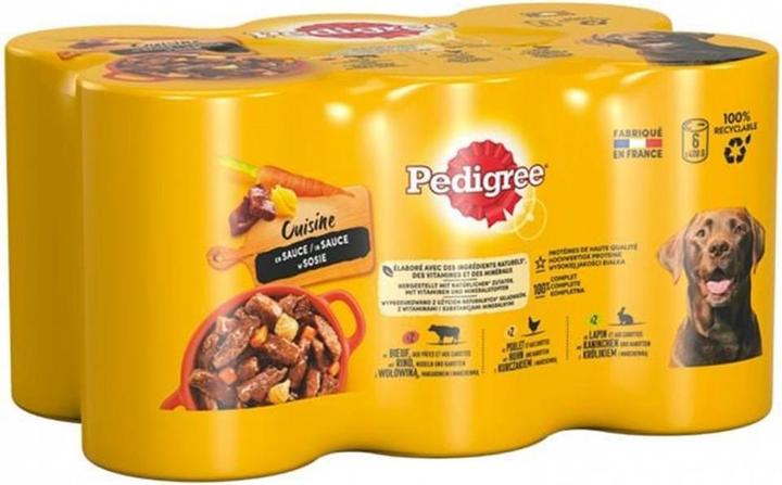 Produktbild Pedigree Dose Rind & Huhn & Kaninchen (Adult, 4 Stk., 2400 g)
