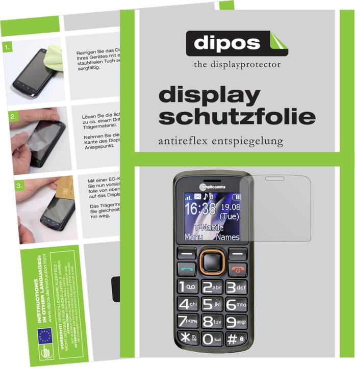 Image du produit Dipos Film de Protection d’écran Anti-reflet (2 pièce(s), Amplicomms PowerTel M6300)