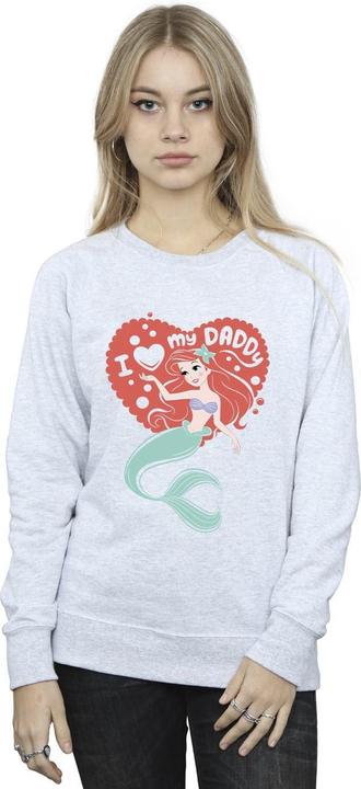Actual product image Disney Womens/Ladies The Little Mermaid Love Daddy Sweatshirt (XL)