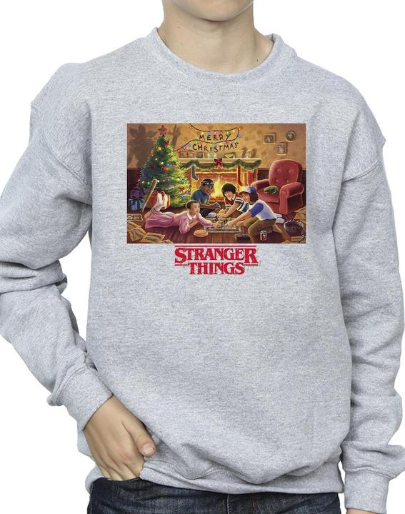 Actual product image Netflix Boys Stranger Things Christmas Gathering Sweatshirt (128)