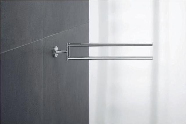 Actual product image Duravit Towel rail STARCK T 2-arm, movable, 465mm chrome