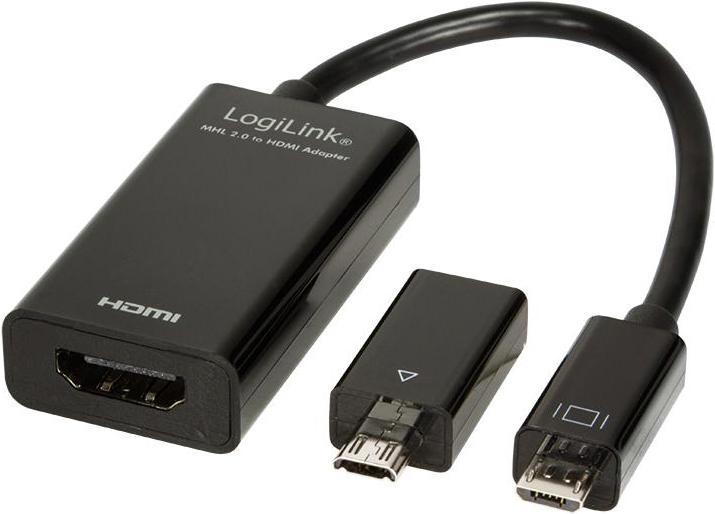 Actual product image LogiLink External video adapter (USB, 18.10 cm)