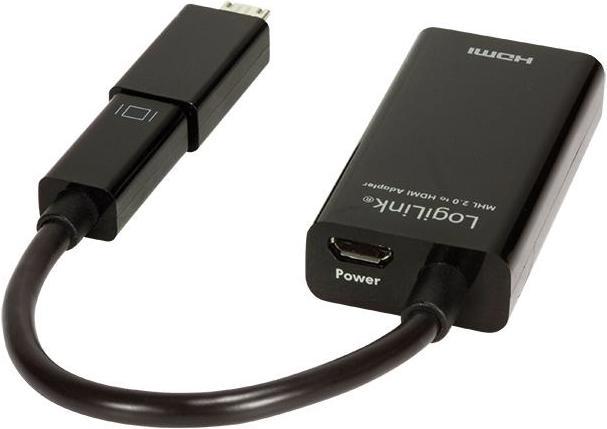 Actual product image LogiLink External video adapter (USB, 18.10 cm)