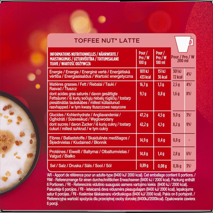 Produktbild Starbucks Toffee Nut Latte by Nescafé Dolce Gusto (6 x Port.)