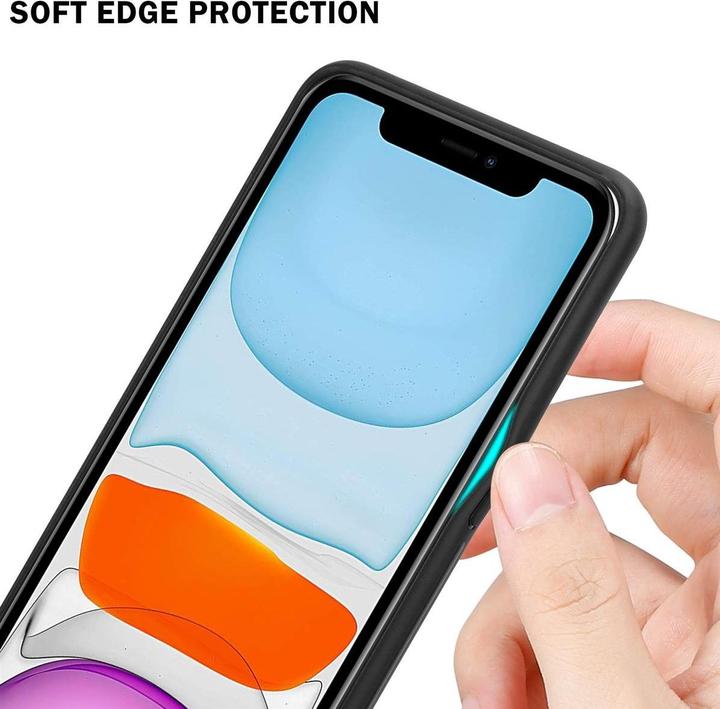 Actual product image Cadorabo TPU Striped Glass Cover (Apple iPhone 11)