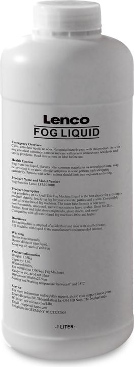 Lenco Nebelmaschinen-Flüssigkeit
