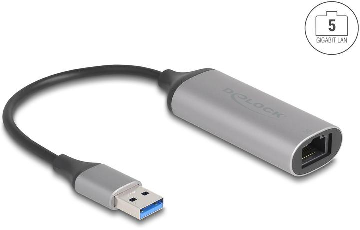 Immagine prodotto Delock USB Typ-A 5 Gigabit LAN Adapter (USB 3.1, RJ45 5 Gigabit Ethernet (1x))