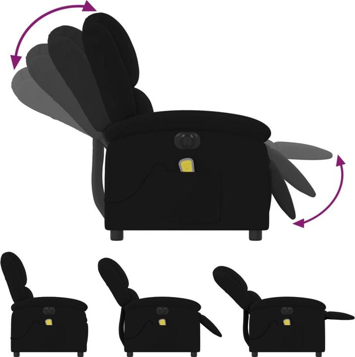 Actual product image VidaXL Massage chair electric velvet