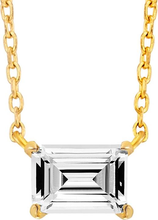 Image du produit Julie Julsen Halskette mit Anhänger Rectangle (Argent 925)