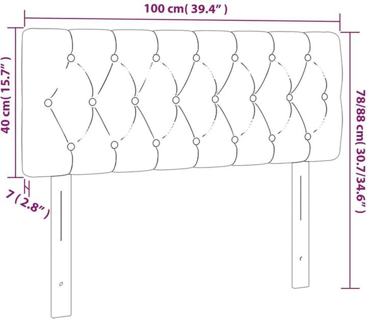 Produktbild VidaXL Lea (100 x 7 x 88 cm)