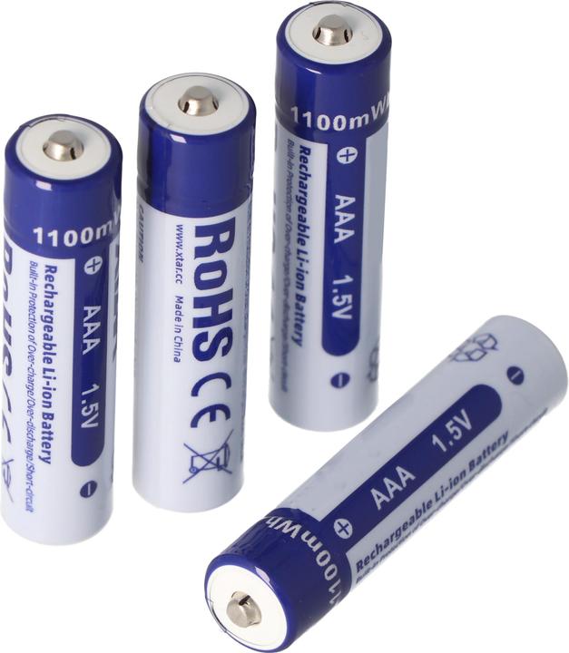 Xtar Rechargeable Akku (4 Stk., AAA, 700 mAh)