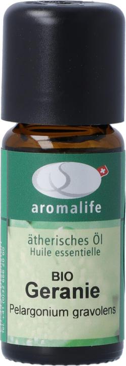 Actual product image Aromalife Geranium (Rose Geranium) Organic Essential Oil